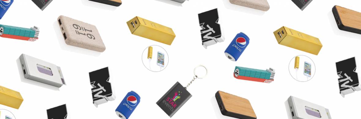 Originele powerbank als relatiegeschenk met eigen logo