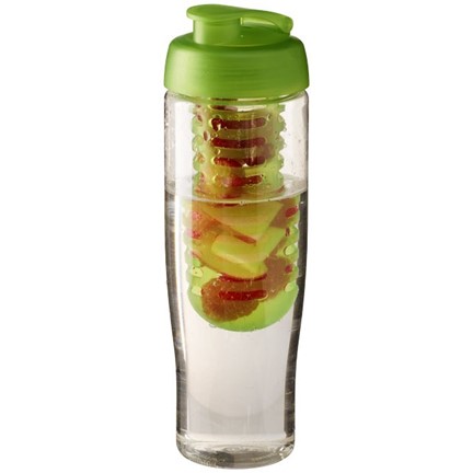 H2O Tempo® 700 ml sportfles en infuser met flipcapdeksel