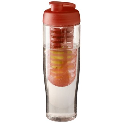 H2O Tempo® 700 ml sportfles en infuser met flipcapdeksel