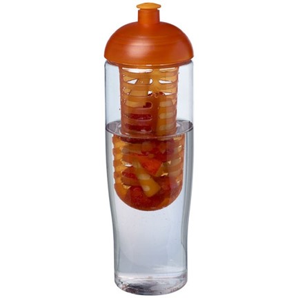 H2O Tempo® 700 ml bidon en infuser met koepeldeksel