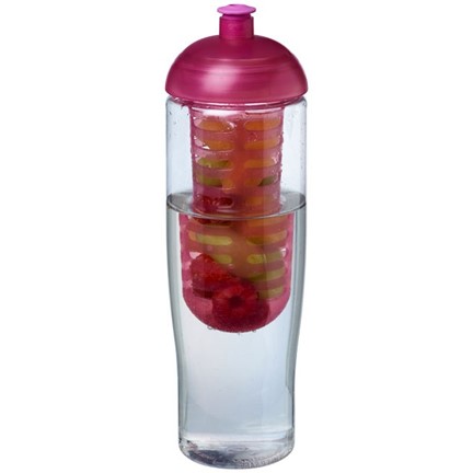 H2O Tempo® 700 ml bidon en infuser met koepeldeksel