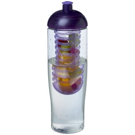 H2O Tempo® 700 ml bidon en infuser met koepeldeksel