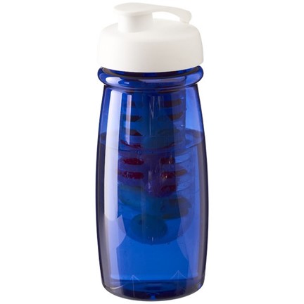 H2O Pulse® 600 ml sportfles en infuser met flipcapdeksel