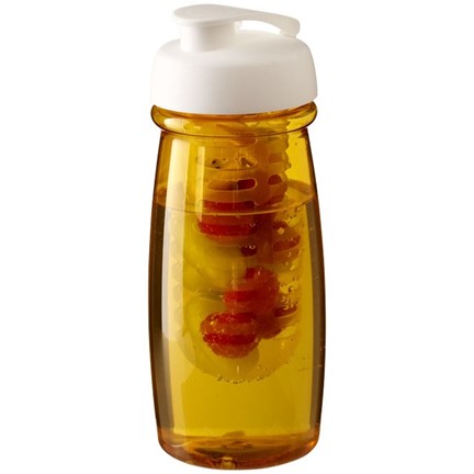 H2O Pulse® 600 ml sportfles en infuser met flipcapdeksel