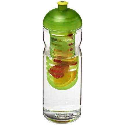 H2O Base Tritan 650 ml bidon en infuser met koepeldeksel