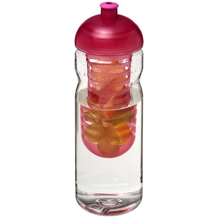 H2O Base Tritan 650 ml bidon en infuser met koepeldeksel