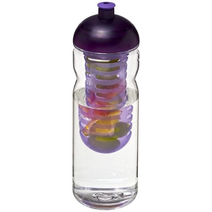 H2O Base Tritan 650 ml bidon en infuser met koepeldeksel