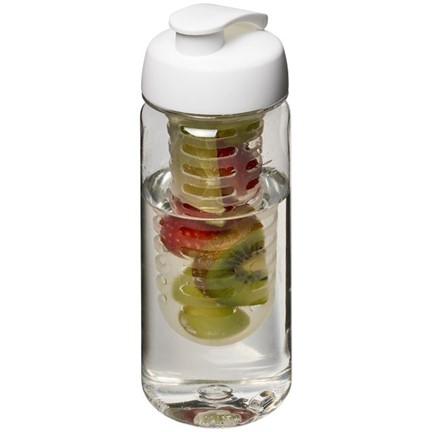 H2O Octave Tritan 600 ml sportfles en infuser met flipcapdeksel