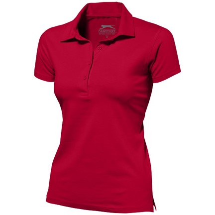 Let short sleeve women's jersey polo