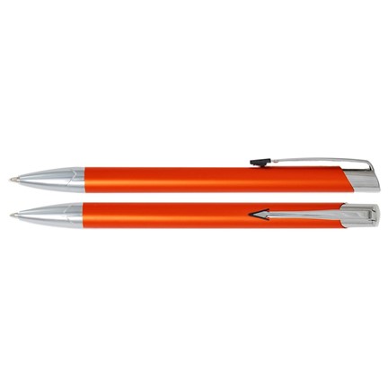 Aluminium balpen arrowclip oranje