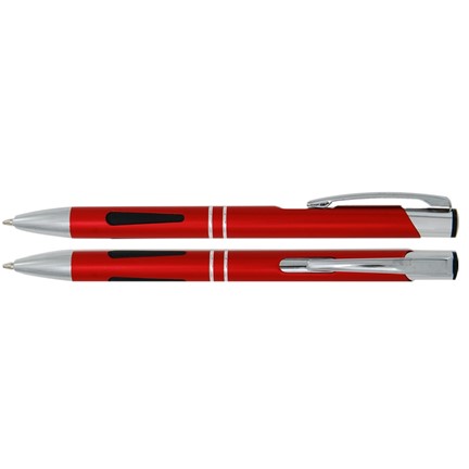 Aluminium balpen grip rood