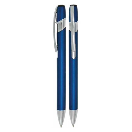 Aluminium balpen blauw