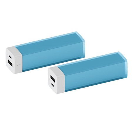 Powerbank Glass blauw