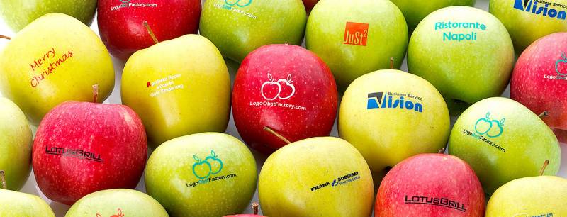 Fruit met eigen logo