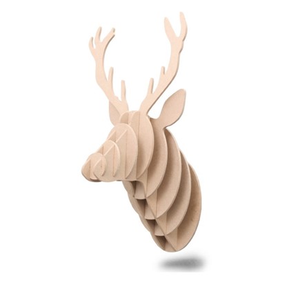 Wooden Deer Head