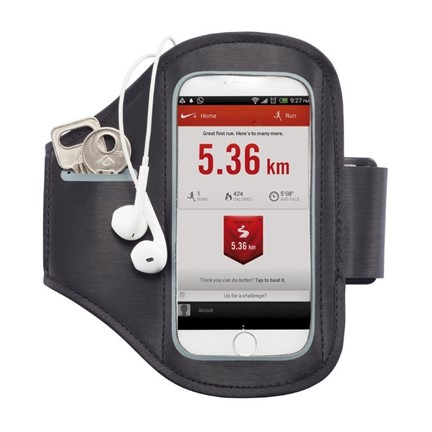 Universele telefoon sport armband, zwart