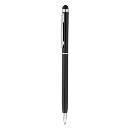 Aluminium touchscreen pen, zwart