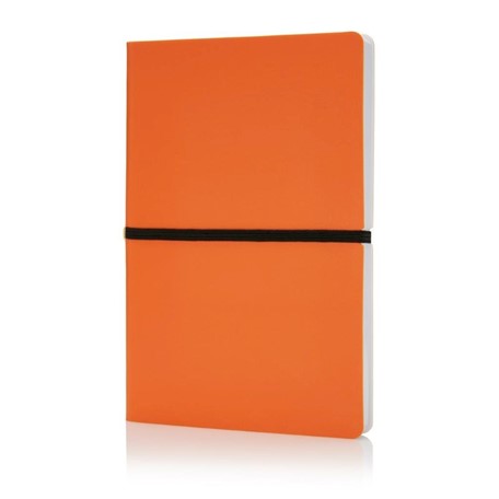 Deluxe softcover A5 notitieboek, oranje