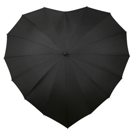 paraplu, hartvormig, windproof