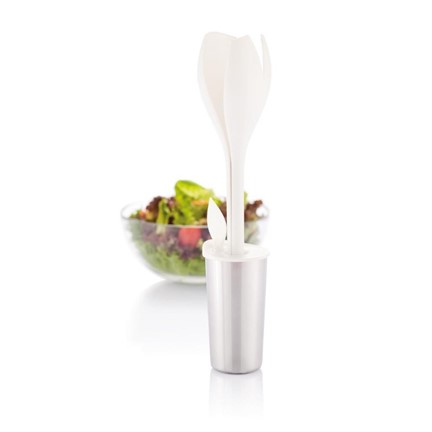 Tulip salade set, wit