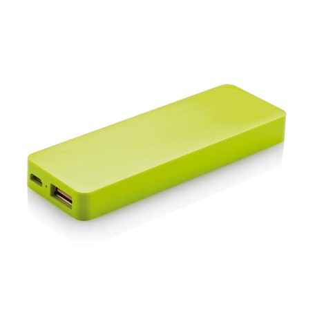 2.500 mAh powerbank, groen