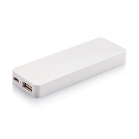 2.500 mAh powerbank, wit