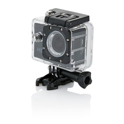 Action camera inclusief 11 accessoires, zwart