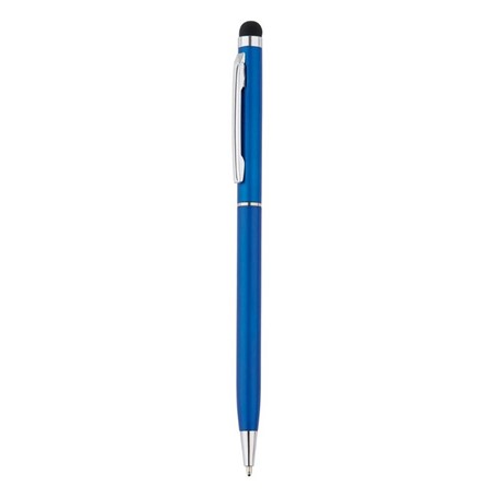 Aluminium touchscreen pen, blauw