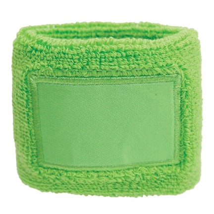 Polsband 6cm Met Label Groen acc. Groen