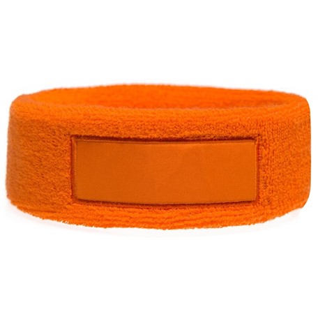 Hoofdband 18cm Met Label 9*3 cm Oranje acc. Oranje