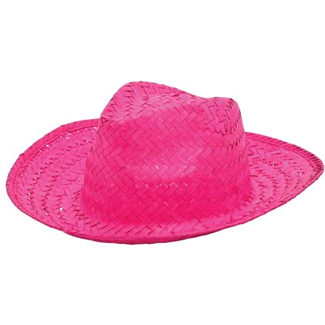 Promo Strohoed Roze acc. Roze