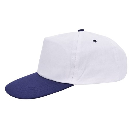 Promo Cap Wit acc. Navy