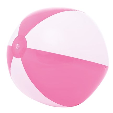 Strandbal 21inch leeg Roze acc. Wit