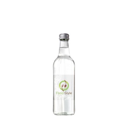 Glazen waterflesjes 330 ml bedrukt