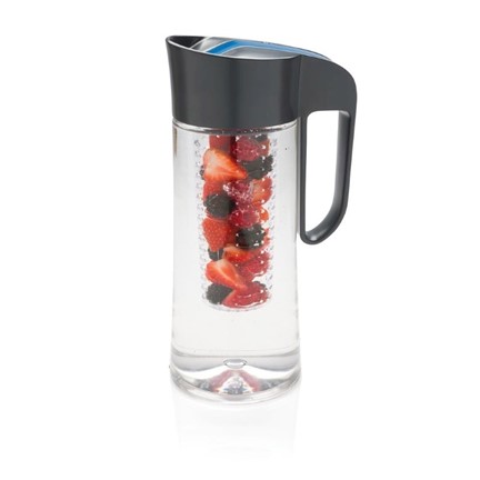 Tritan 2L karaf met infuser, grijs