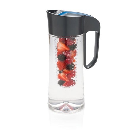 Tritan 2L karaf met infuser, grijs