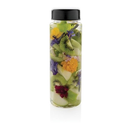 Everyday fles met infuser, zwart