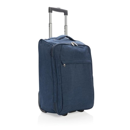 Duo tone opvouwbare trolley, blauw