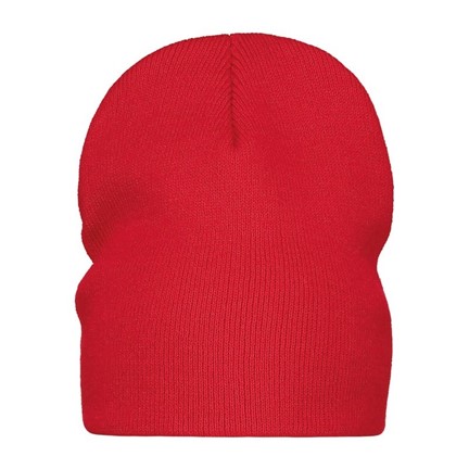 Gebreide Muts Rood zonder omslag