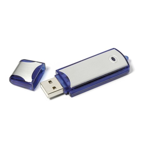 Aluminium 3 USB FlashDrive Blauw