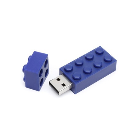 Brick USB FlashDrive Blauw