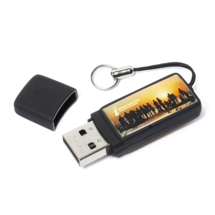 Epoxy Rectangle USB FlashDrive Zwart