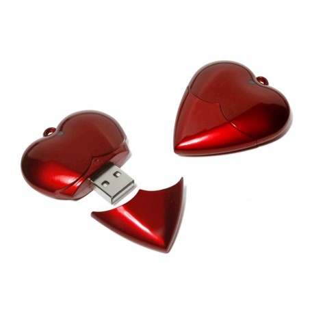 Heart USB FlashDrive Zwart