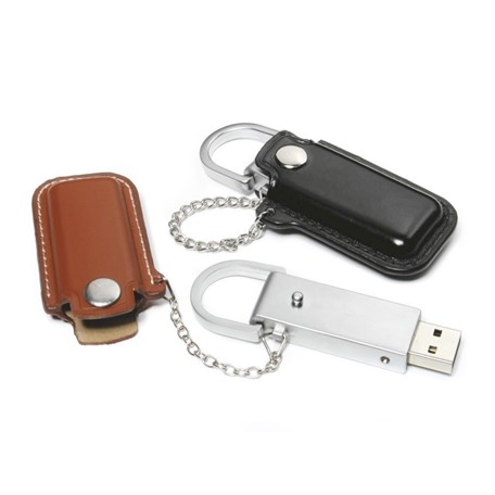 Leather Holster USB FlashDrive Zwart