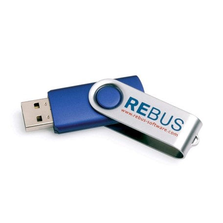 UK Stock Twister USB FlashDrive Cyaan