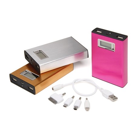 Twin Power Bank Zilver