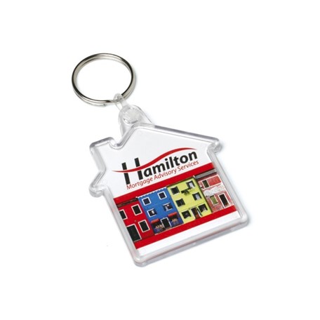 Acrylic House Keyfob 53x62mm