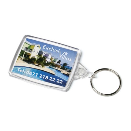 Acrylic Passport Keyfob 41x61mm