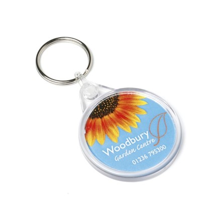 Acrylic Round Keyfob 43x52mm