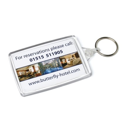 Acrylic Xtra Keyfob 50x82mm